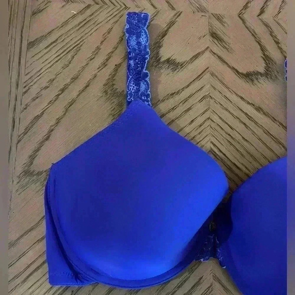 NATORI Pure Luxe Full Fit Bra Purple Contour Underwire Plunge 34DD - Picture 4 of 7